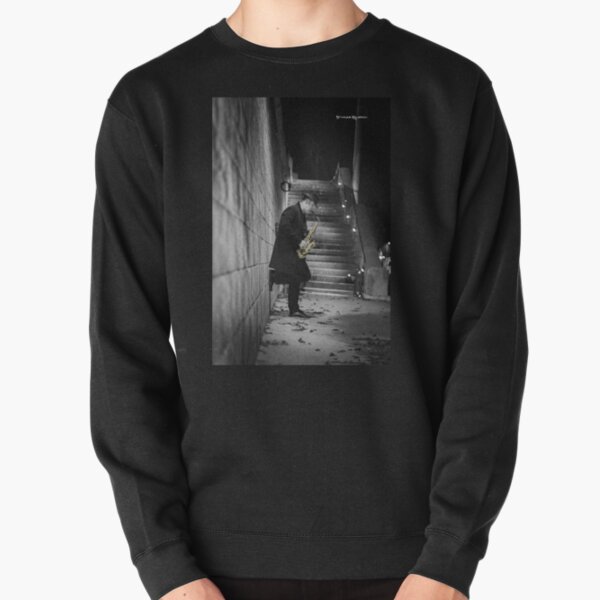 The Golden Saxophone Player Pullover Sweatshirt
