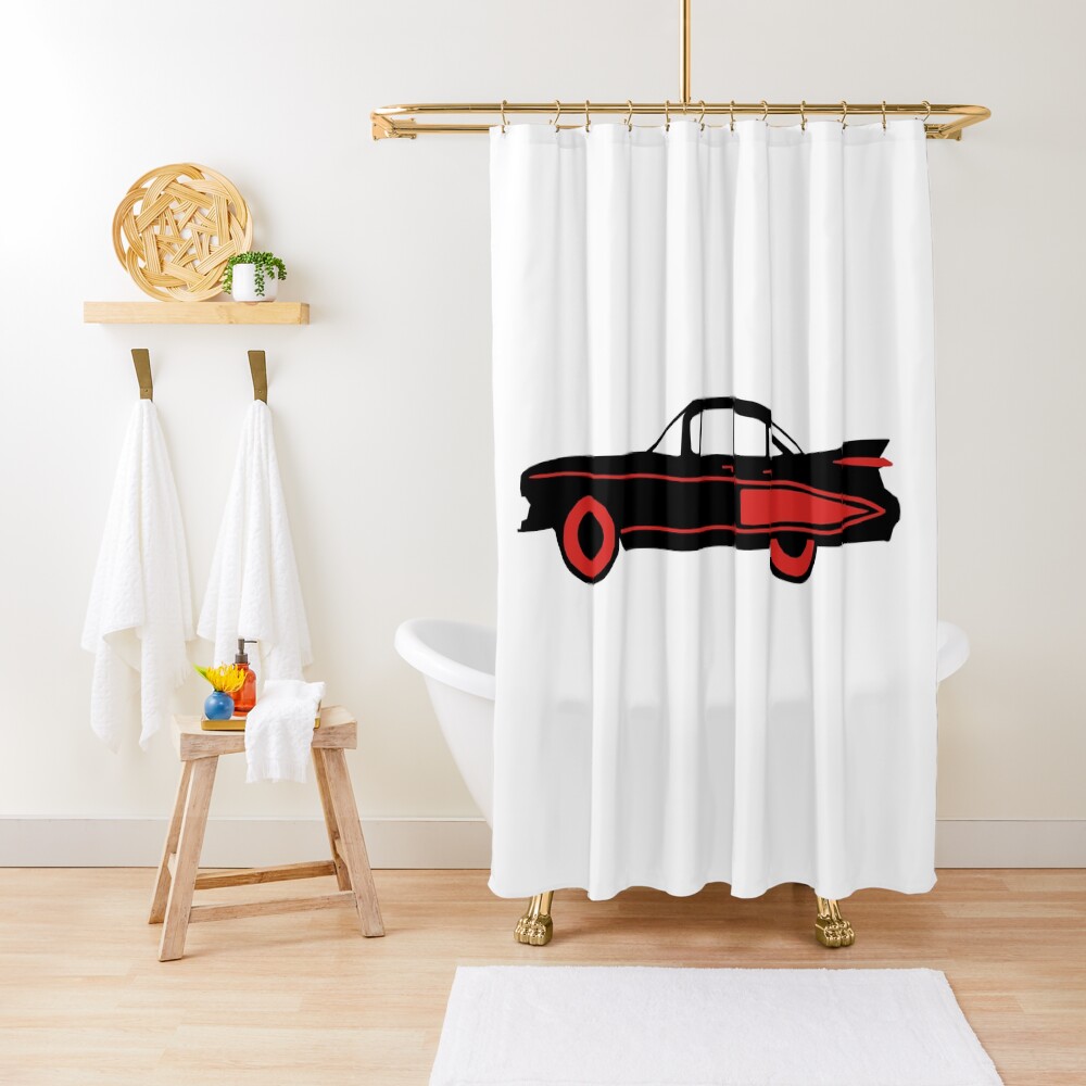 "Retro Muscle Car" Shower Curtain for Sale by sweetsixty Redbubble