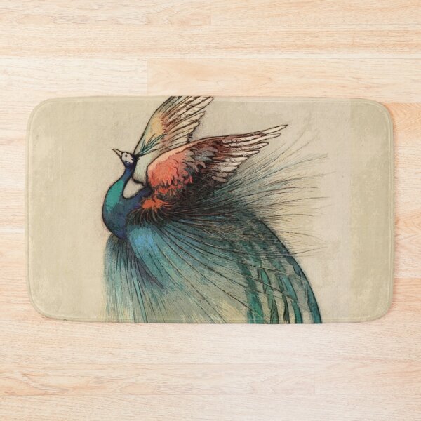 Item preview, Beautiful Peacock illustration Art Nouveau designed and sold by Vintage Designs +.