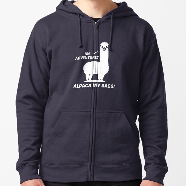 alpaca zip up hoodie