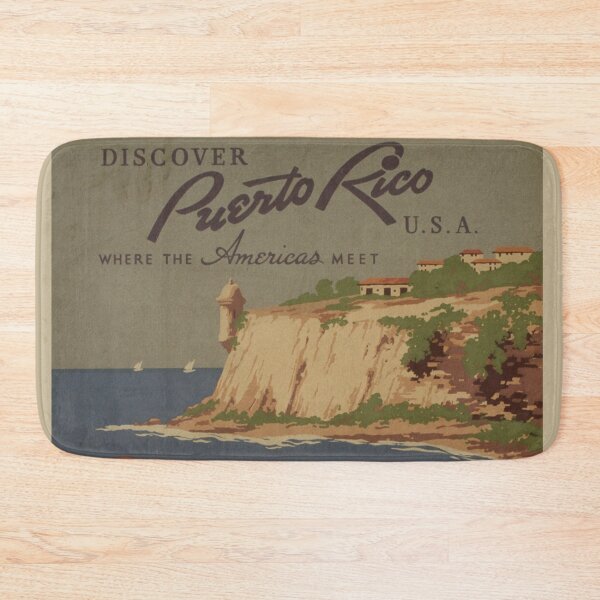 Item preview, Puerto Rico vintage poster designed and sold by Vintage Designs +.