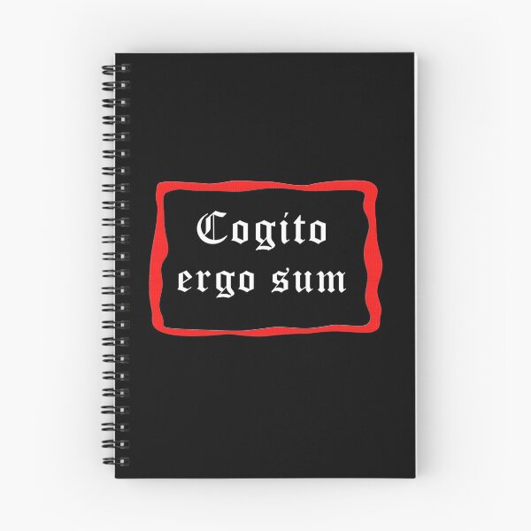 Item preview, Cogito ergo sum - I think, therefore I am - by René Descartes, Latin Phrases, sayings, quotes designed and sold by BorisNT.