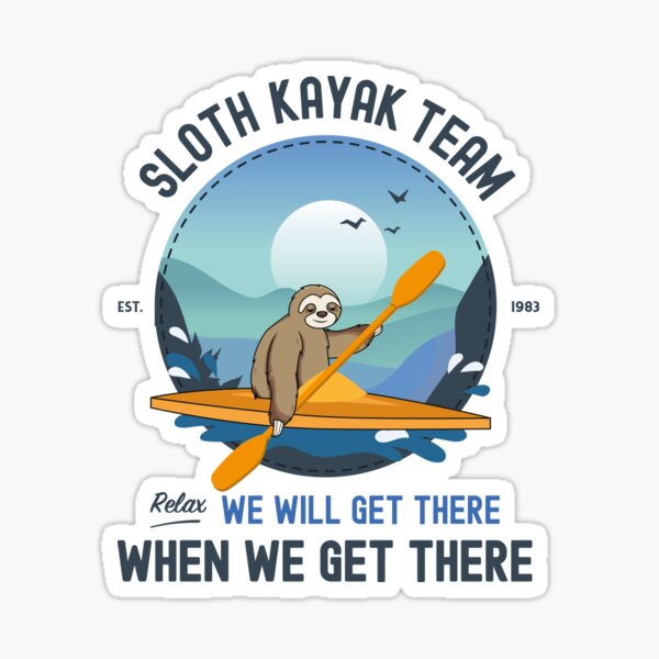 Sloth Kayaking, Sloth Kayak Team Sticker