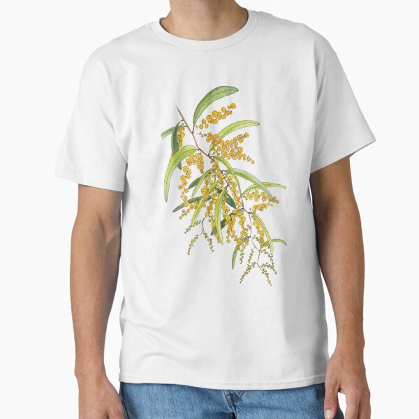 Vista previa del artículo con la obra «Flor de acacia australiana, ilustración», diseñado y vendido por JRoseDesign.