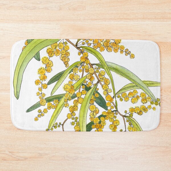 Item preview, Australian Wattle Flower, Illustration designed and sold by JRoseDesign.