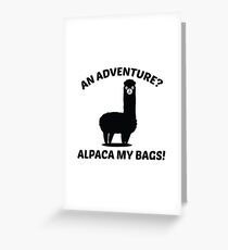 Tarjeta de felicitación Alpaca Mis Bolsas