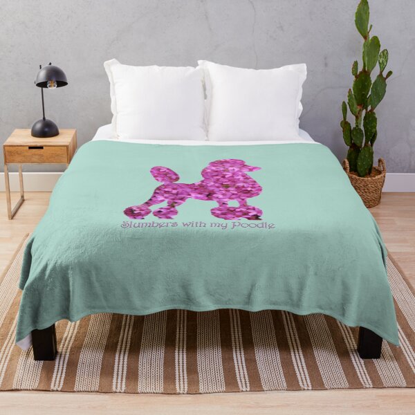 Item preview, Pink Poodle in Shamrock designed and sold by ThePoodleandCo.