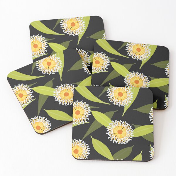 Item preview, Australian Flora on Black designed and sold by The Wellington Boot.