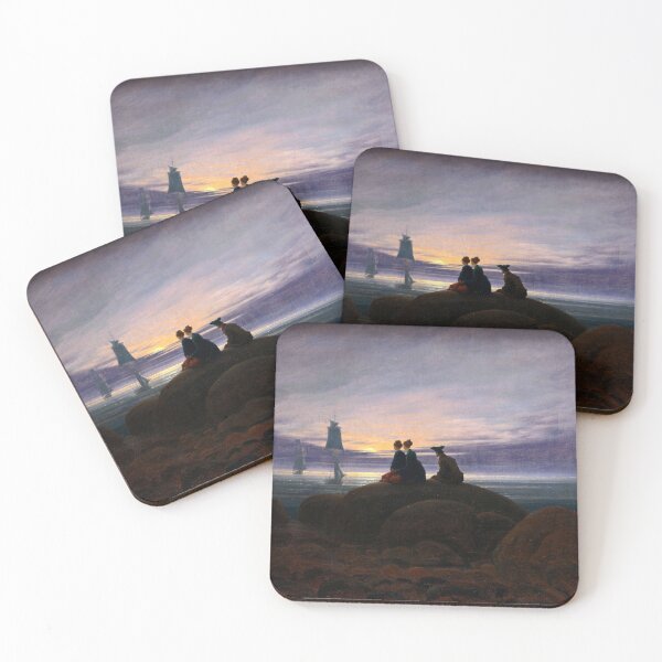 Item preview, Caspar David Friedrich - Moonrise over the Sea designed and sold by ArtExpression.