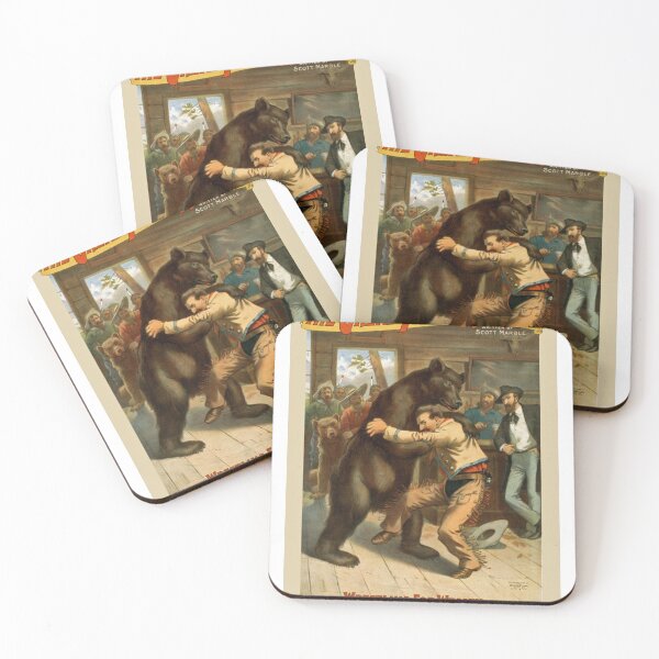 Item preview, Wrestling a bear The Great Train Robbery vintage poster designed and sold by Vintage Designs +.