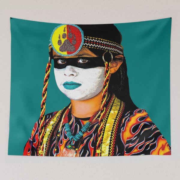 Item preview, Native Girl in Ceremonial Costume (Southern Isleta Tribe) designed and sold by William E Lopez.