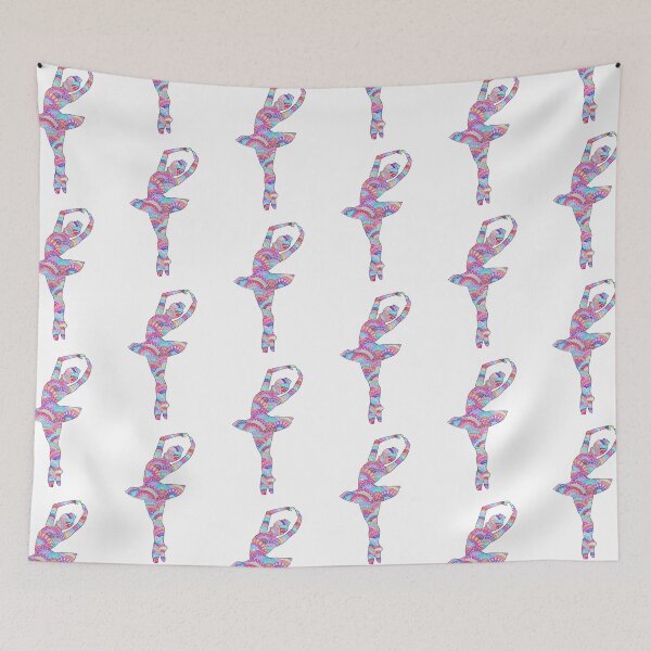 Item preview, Bright Ballerina Doodle Patterns  designed and sold by SilverBirch14.