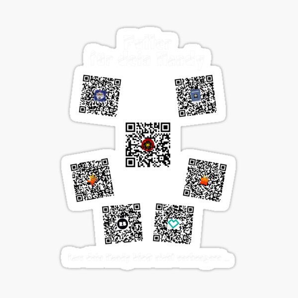 Futter für dein Handy - Transparent - weiße Schrift Sticker