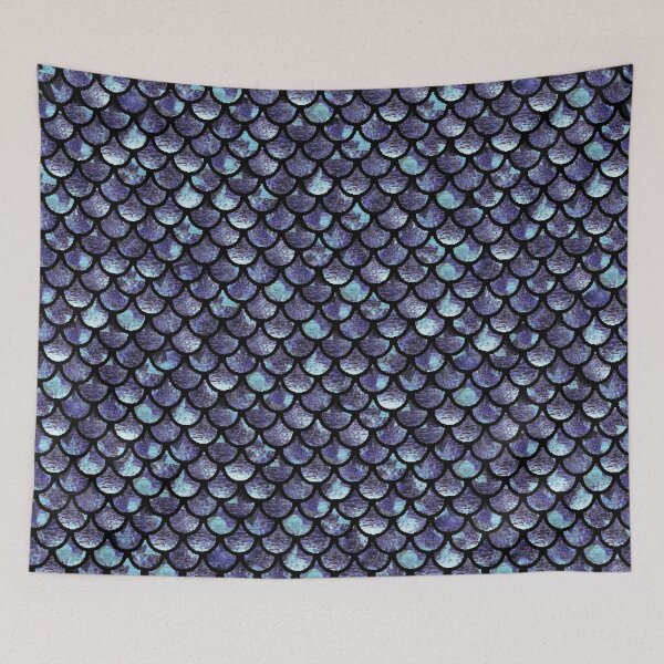 Item preview, Mermaid Scales - Purple Blue designed and sold by maryedenoa.