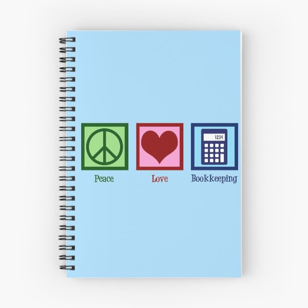 Item preview, Peace Love Bookkeeping designed and sold by Epic Love Designs.