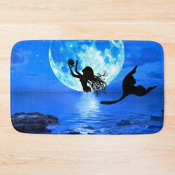 Item preview, Moonlight Mermaid - Blue designed and sold by maryedenoa.