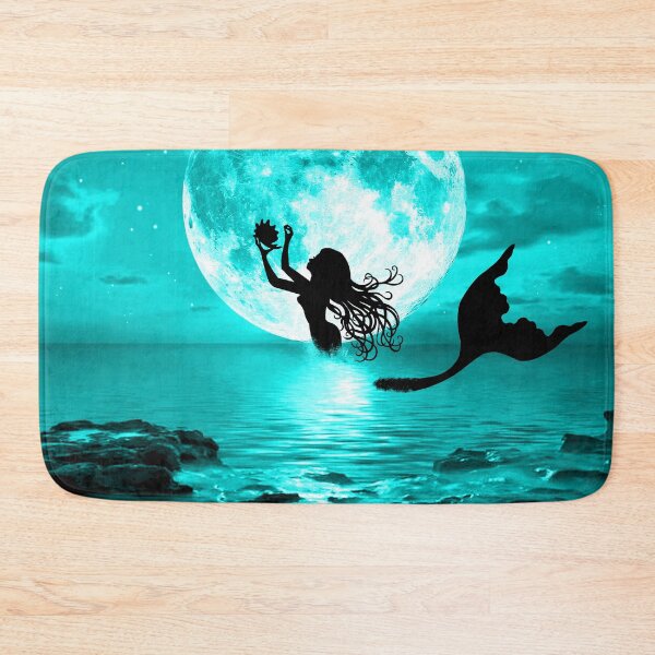 Item preview, Moonlight Mermaid - Turquoise designed and sold by maryedenoa.