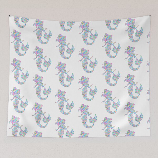 Item preview, Colourful Mermaid doodle patterns designed and sold by SilverBirch14.