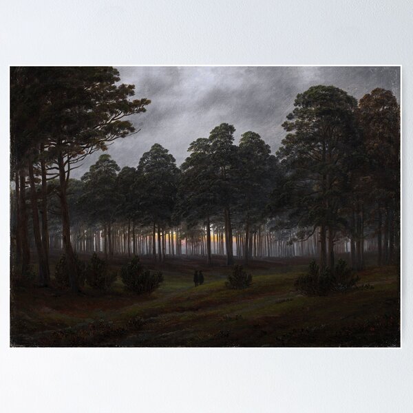 Item preview, Caspar David Friedrich - The Times of Day - The Evening designed and sold by ArtExpression.