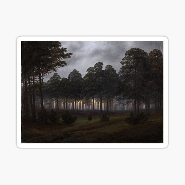 Item preview, Caspar David Friedrich - The Times of Day - The Evening designed and sold by ArtExpression.