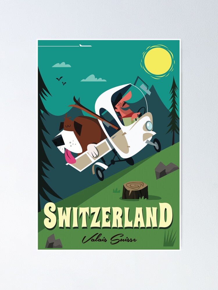 "Switzerland poster" Poster by GAGodel | Redbubble