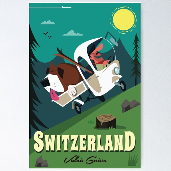 Item preview, Switzerland poster designed and sold by GAGodel.