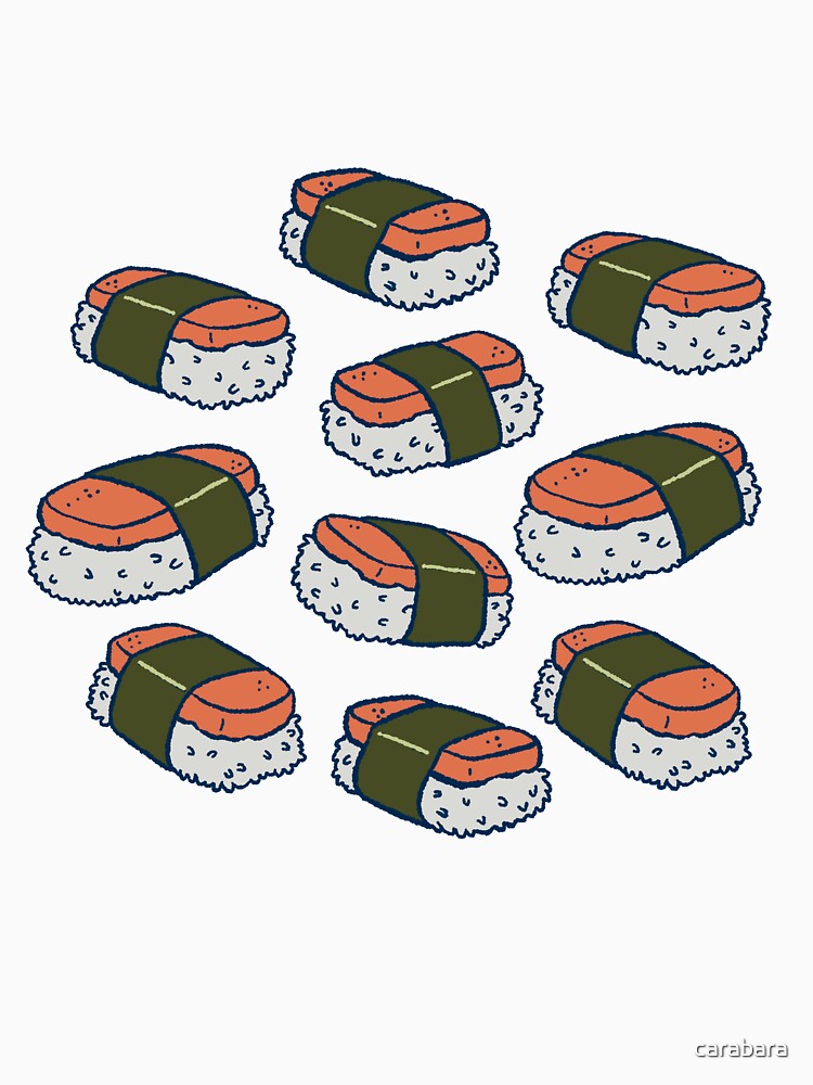 Spam Musubi Sushi Pattern by carabara