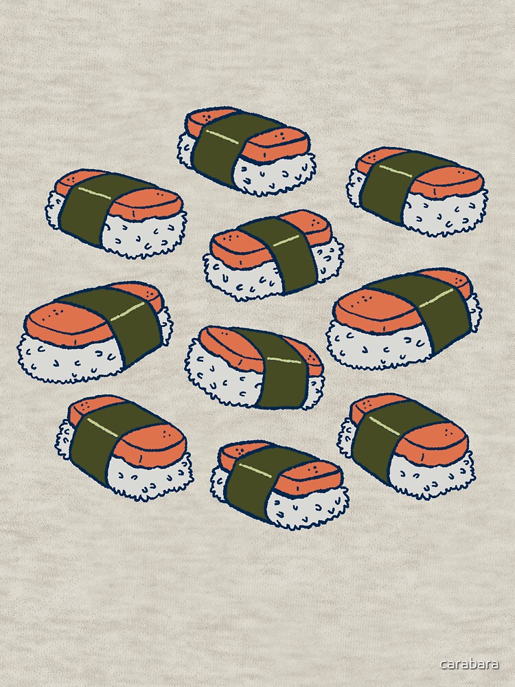 Spam Musubi Sushi Pattern by carabara