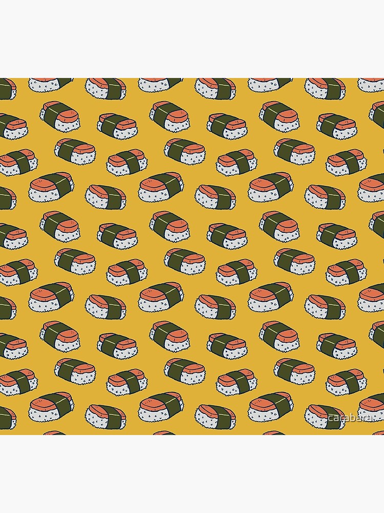 Spam Musubi Sushi Pattern by carabara