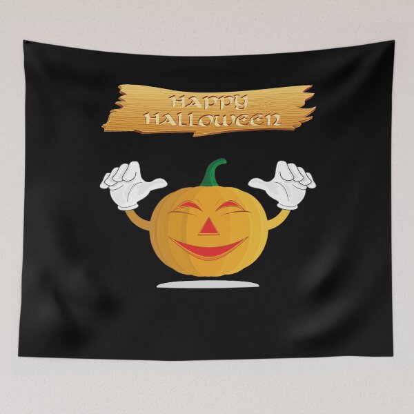 Item preview, Happy Halloween pumpkin ghost designed and sold by wolfgangrainer.