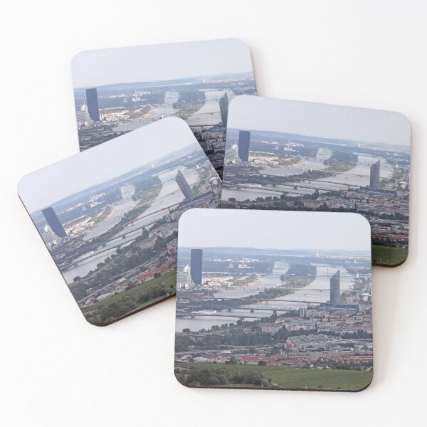 Item preview, bridges on the Danube river Vienna cityscape designed and sold by goceris.