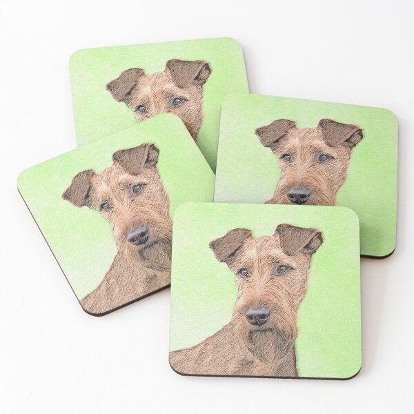 Item preview, Irish Terrier Painting - Cute Original Dog Art designed and sold by alpendesigns.