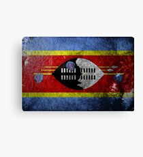 Swaziland Grunge Canvas Print