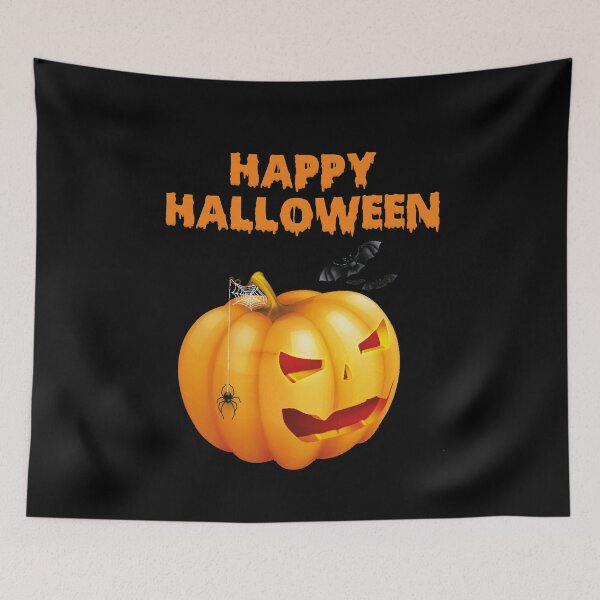 Item preview, Happy Halloween pumpkin bat designed and sold by wolfgangrainer.