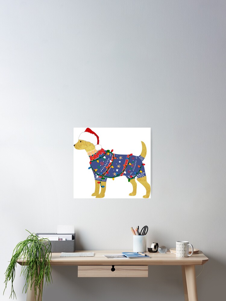 Yellow lab best sale christmas sweater