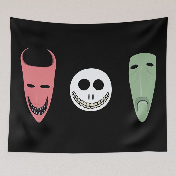 Item preview, Lock, Shock and Barrel Masks designed and sold by Horrorshow Art.
