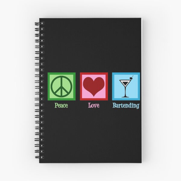 Item preview, Peace Love Bartending designed and sold by Epic Love Designs.