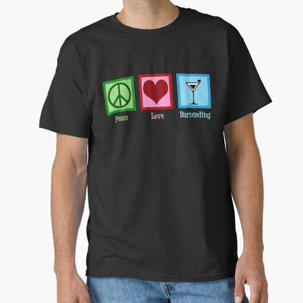 Item preview, Peace Love Bartending designed and sold by Epic Love Designs.