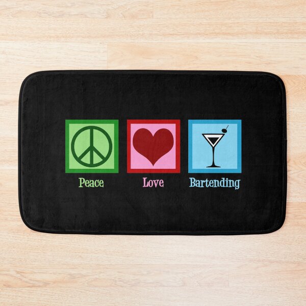 Item preview, Peace Love Bartending designed and sold by Epic Love Designs.