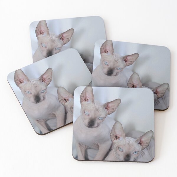 Item preview, portrait of cute shpinx hairless cats designed and sold by olena2552.