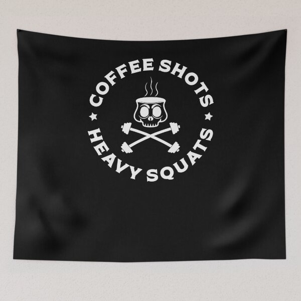 Item preview, Coffee Shots & Heavy Squats I Fitness Lifestyle Cafe Sports designed and sold by ChrisFeil.