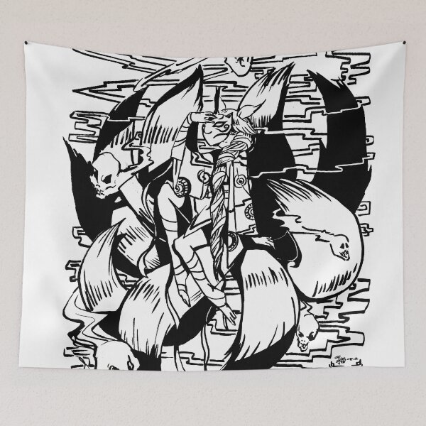 Item preview, Mystical nine-tailed fox designed and sold by meomeo.
