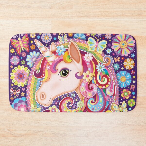 Item preview, Unicorn Rainbow Art - Colorful Unicorn Art by Thaneeya McArdle designed and sold by Thaneeya McArdle.
