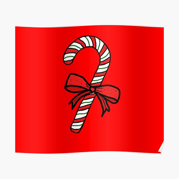 Candy Cane Posters Redbubble - candy cane texture roblox