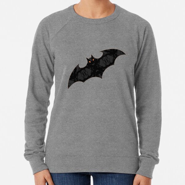 Bat Love On Orange Lightweight Sweatshirt