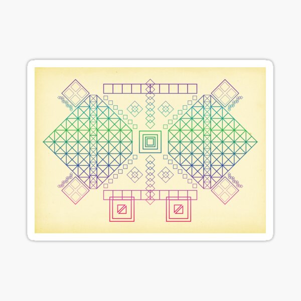 Just Squares Sticker