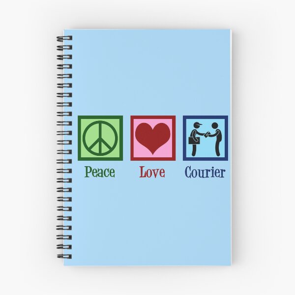 Item preview, Peace Love Courier designed and sold by Epic Love Designs.