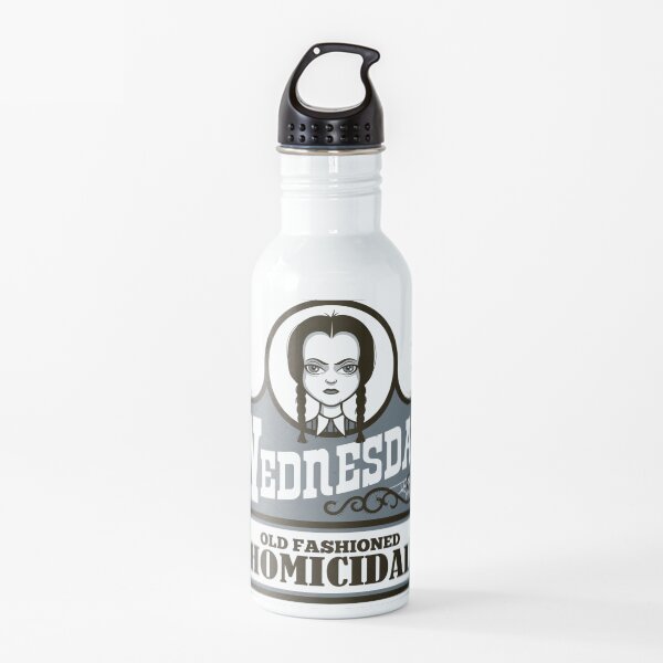 Old Fashioned Homicidal - Creepy Cute Goth Water Bottle