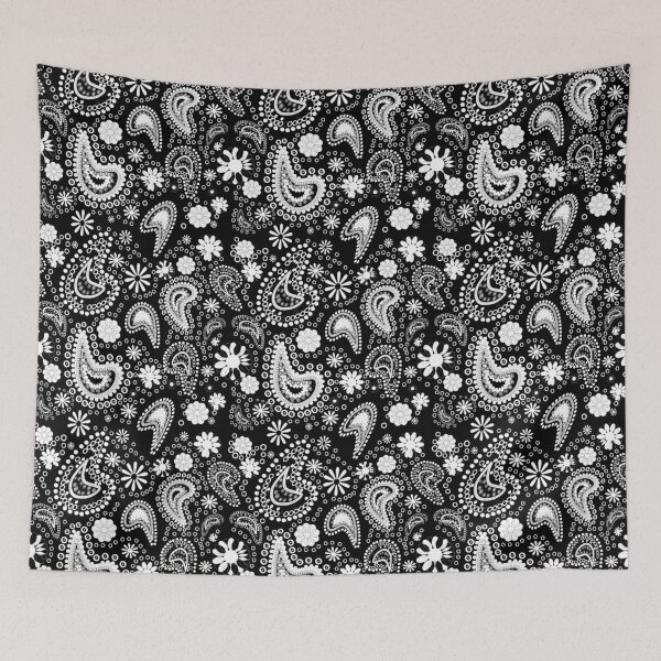 Item preview, Paisley Power (Black and White) designed and sold by RoxanneG.