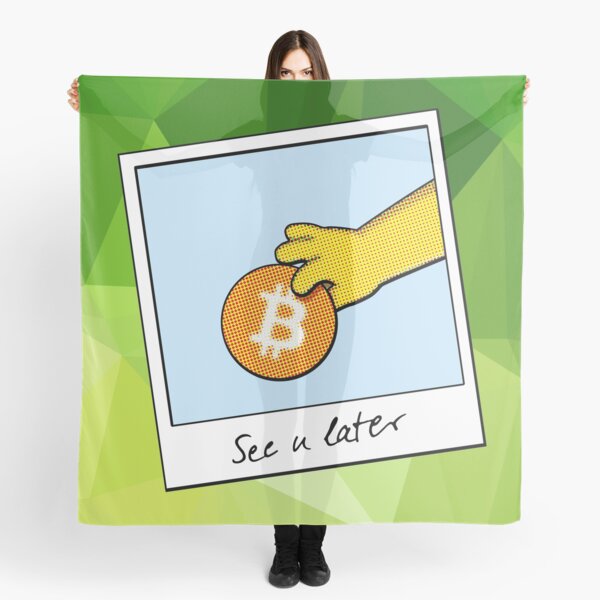 Bitcoin wir sehen uns später auf grün Tuch